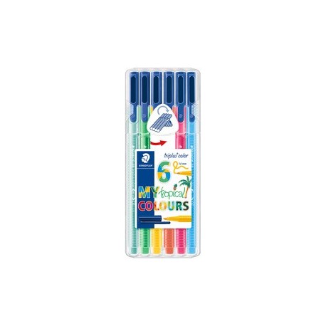Staedtler feutre de coloriage "my tropical colours",étui de6