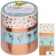 Folia rubans autocollants déco washi-tape hotfoil vert irise