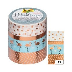 Folia rubans autocollants déco washi-tape hotfoil vert irise
