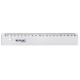 Westcott règle plate, en plastique, longueur: 200 mm