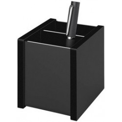 Wedo pot multifonctions "black office", 2 compartiments,noir