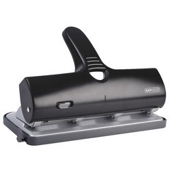 Rapesco perforateur quatre trous alu 40, 40 feuilles, noir