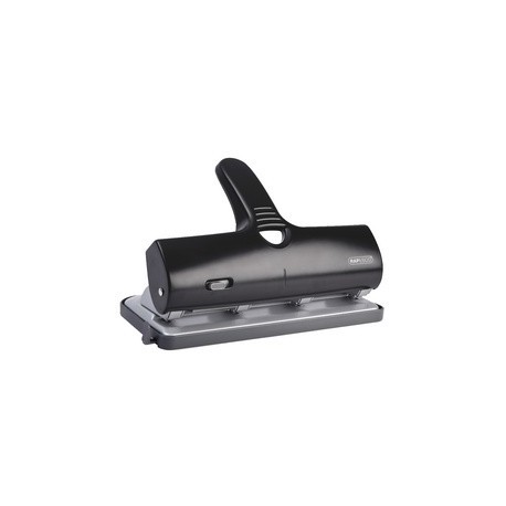 Rapesco perforateur quatre trous alu 40, 40 feuilles, noir