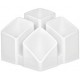 Han multipot à stylos scala, 4 compartiments, blanc
