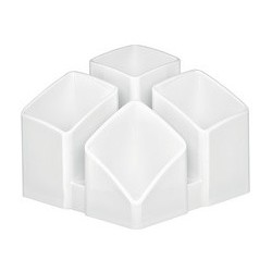 Han multipot à stylos scala, 4 compartiments, blanc