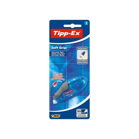 Tipp-ex ruban correcteur "soft grip", 4,2 mm x 10 m, blister