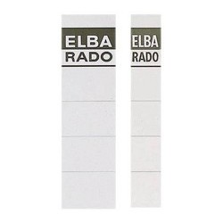 Elba étiquette dorsale enfichable, blanche, (h)15,9 x (l)4,4