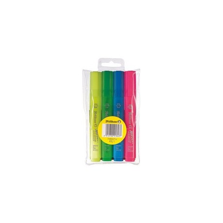 Pelikan surligneur 438 neon, étui de 4