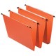 Esselte dossiers suspendus dual, fond : v, orange (LOT DE 25)
