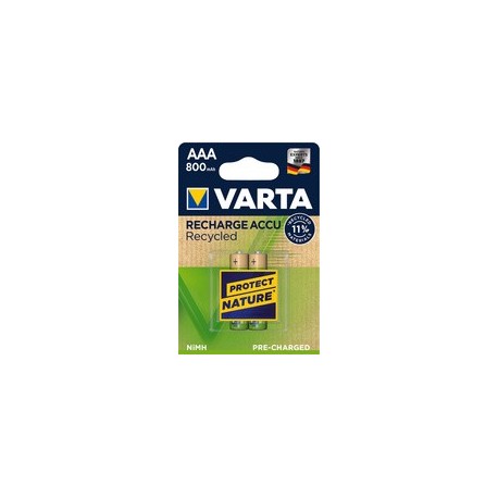 Varta pile nimh "recharge accu recycled", micro aaa, 800 mah