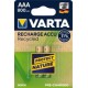 Varta pile nimh "recharge accu recycled", micro aaa, 800 mah