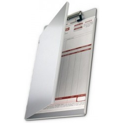 Saunders porte-bloc pour documents, aluminium
