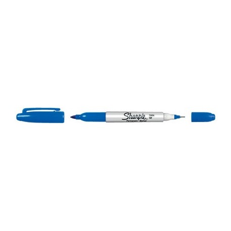 Sharpie marqueur permanent "twin tip", bleu