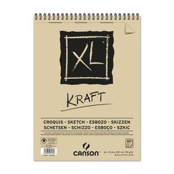 Canson bloc croquis et études xl kraft, a5