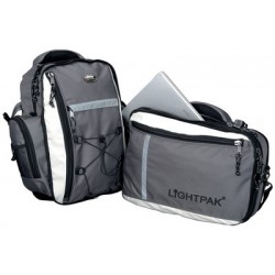 Lightpak sac à dos pour l'école "vantage", nylon, gris