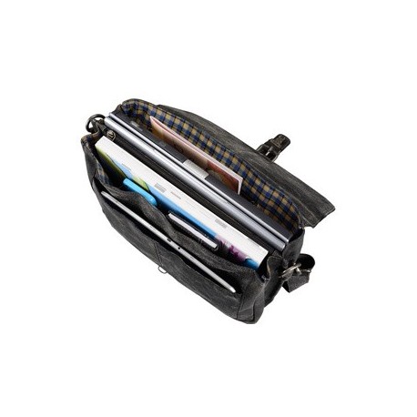 Pride&soul porte-documents "scratch", cuir, noir