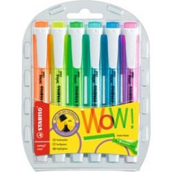 Stabilo surligneur swing cool, étui pet de 8