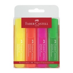 Faber-castell surligneur textliner 1546, étui de 8