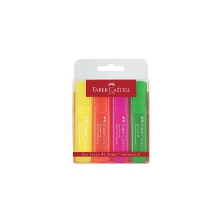 Faber-castell surligneur textliner 1546, étui de 8