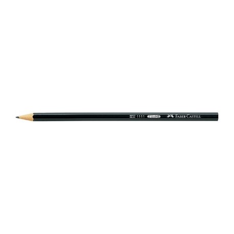 Faber-castell crayon 1111, hexagonal, degré de dureté: 2b