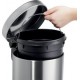 Helit poubelle à pédale "the silent", 20 litres, argent
