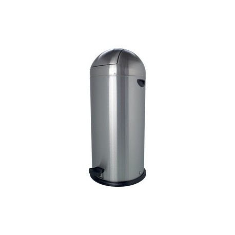 Helit poubelle à pédale "the step dome", 52 litres, noir