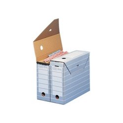 Elba boîte d'archivage tric pour format a3, gris / blanc (LOT DE 10)
