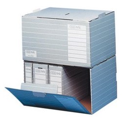 Elba container d'archives tric, a4, gris/blanc, (LOT DE 10)