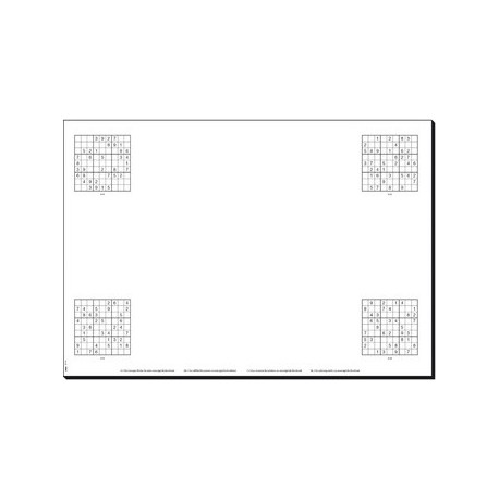 Sigel papier sous-mains "short break", 595 x 410 mm