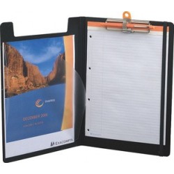 Exacompta porte-bloc avec rabat exaboard, a4, pp, noir