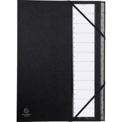 Exacompta trieur ordonator, 1-32, a4, 32 compartiments, noir