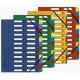 Exacompta trieur harmonika, a4, 7 compartiments, bleu