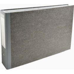 Exacompta classeur à levier marbré, a3 horizontal,80 mm,gris