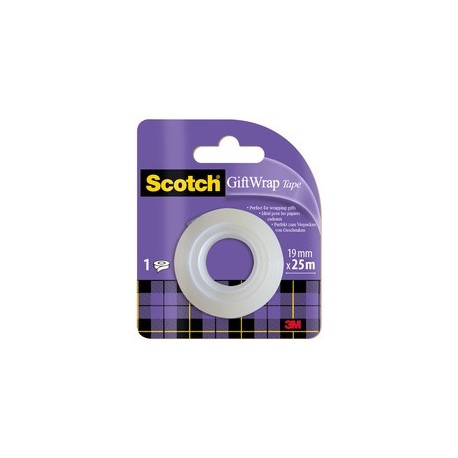 Scotch ruban adhésif pour cadeau "giftwrap tape", dévidoir
