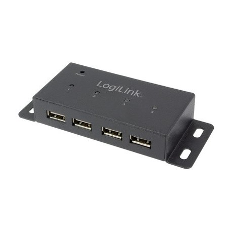 Logilink hub usb 2.0, 4 ports, pour un montage mural