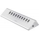 Logilink hub usb 2.0 avec bloc d'alimentation, 10 ports + 1