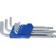 Heytec kit de clés à six pans avec tête sphérique, longues