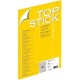 Top stick étiquettes universelle, 70 x 42,3 mm, blanc