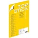 Top stick étiquettes cd/dvd, diamètre: 117 mm, blanc