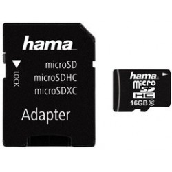 Hama carte mémoire micro securedigital high capacity, 16 go