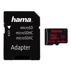 Hama carte mémoire micro securedigital hc, classe 3, 32 go