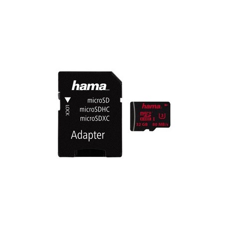 Hama carte mémoire micro securedigital hc, classe 3, 32 go