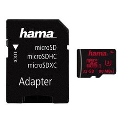 Hama carte mémoire micro securedigital hc, classe 3, 64 go