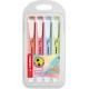 Stabilo surligneur swing cool pastel edition, étui pet de 4
