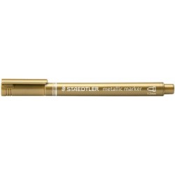 Staedtler marqueur permanent metallic, pointe ogive, or