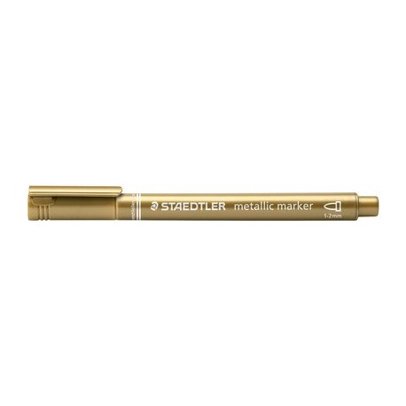 Staedtler marqueur permanent metallic, pointe ogive, or