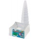 Folia boîtes de cadeau "rond", 12 tailles assorties, blanc