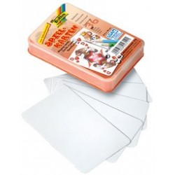 Folia jeu de cartes uni, 65 x 100 mm, 36 cartes, blanc