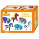 Hama perles à repasser midi "small world animaux", coffret