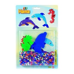 Hama perles à repasser midi "mer", sous blister